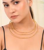 Gold plated hasli necklace