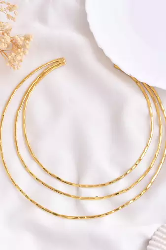 Gold plated hasli necklace