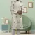 Cream art silk embroidery kurta pyjama for men's