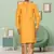 Yellow art silk embroidery kurta pyjama for men's