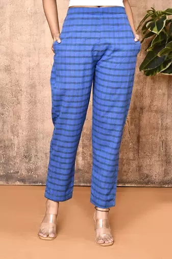Saroja blue handloom pant