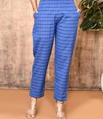 Saroja blue handloom pant