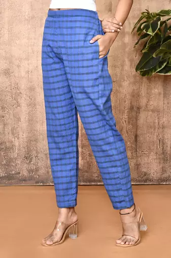 Saroja blue handloom pant