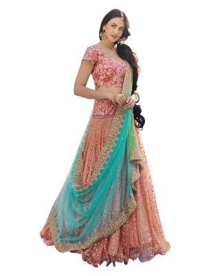 Designer Party Wear Ceremonial Heavy Embroidery Work Lehenga Choli With Dupatta  1