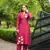 Nikhaar  pink hand embroidery art silk straight cut kurta & pants set