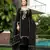 Nikhaar black hand embroidery art silk stitched straight cut  palazzo kurta & dupatta 