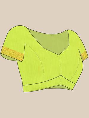 Light green cotton saree with zari borders 5