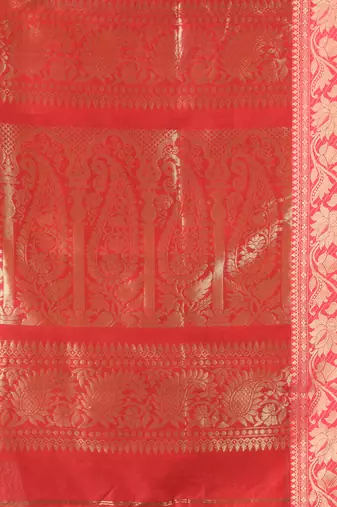 Navy blue cotton saree with nakshi zari borders