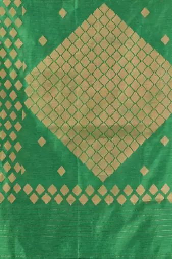 Black cotton saree with geomatric patterns