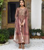 Vaasva women chanderi printed suit set with pant and printed dupatta