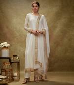 Ivory & gold sequin kurta pants set