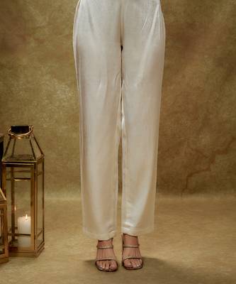 Ivory & gold sequin kurta pants set 3