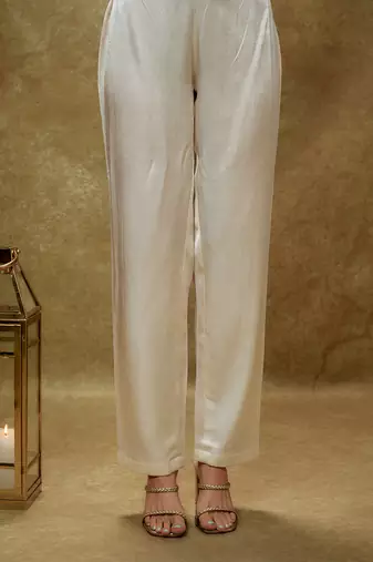 Ivory & gold sequin kurta pants set