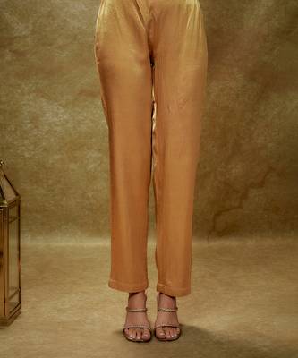 Gold champagne gold sequin kurta pants set 3
