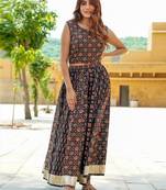 Multicolor Gold Print Lehenga Choli