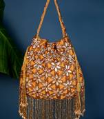 Golden gardenia potli