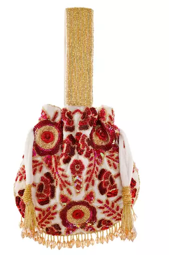 rosy dreams dual colored potli