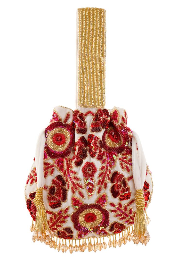 rosy dreams dual colored potli