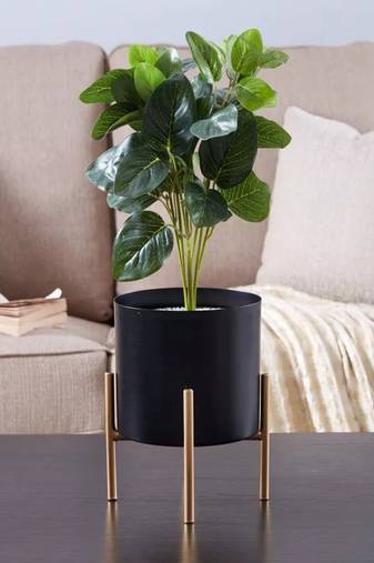 Voidrop Standing Floor Planters with Metal Stand 