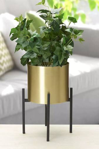 Voidrop Standing Floor Planters with Metal Stand 
