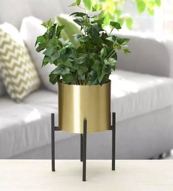 Voidrop Standing Floor Planters with Metal Stand  1