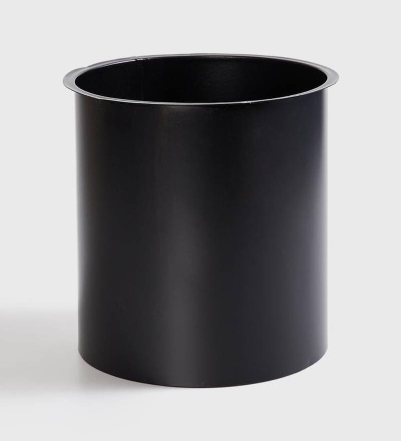 Voidrop Black & Gold Decorative Floor Planter Pot with Stand Indoor Outdoor Plant Stand with Planter Pot Home & Décor