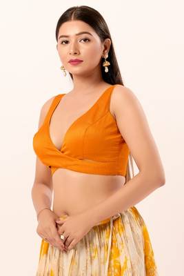 Muhenera Padded Silk V-Neck Blouse 3