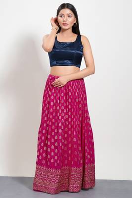 Muhenera Padded Silk Round Neck Blouse 4
