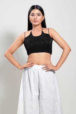 Muhenera Padded Net Halter Neck Blouse 1