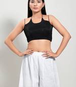 Muhenera Padded Net Halter Neck Blouse