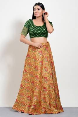 Muhenera Padded Brocade Round Neck Blouse 4