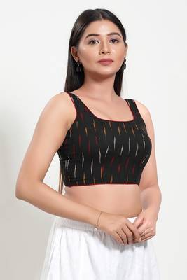Muhenera Padded Cotton Round Neck Blouse 3