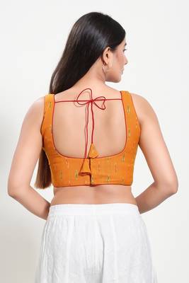 Muhenera Padded Cotton Round Neck Blouse 2