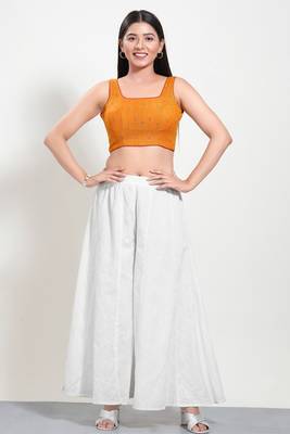 Muhenera Padded Cotton Round Neck Blouse 4