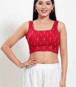 Muhenera Padded Cotton Round Neck Blouse