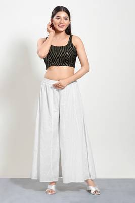 Muhenera Padded Silk Square Neck Blouse 4