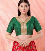 Muhenera Padded Mulbury Silk V-Neck Blouse