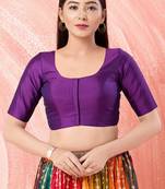 Muhenera Padded Brocade Round Neck Blouse