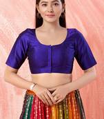 Muhenera Padded Brocade Round Neck Blouse