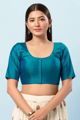 Muhenera Padded Brocade Round Neck Blouse 1