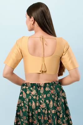 Muhenera Padded Brocade Round Neck Blouse 4