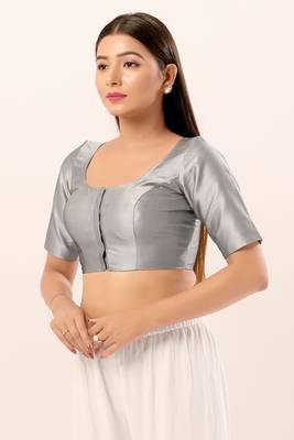 Muhenera Padded Brocade Round Neck Blouse 3