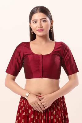 Muhenera Padded Brocade Round Neck Blouse 1