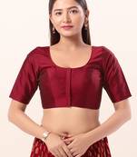 Muhenera Padded Brocade Round Neck Blouse