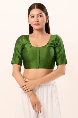 Muhenera Padded Brocade Round Neck Blouse 1