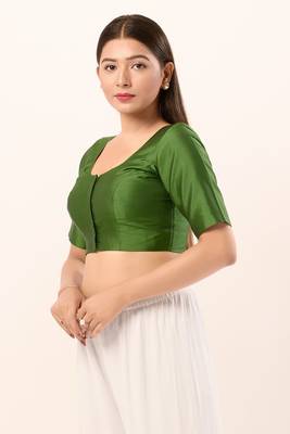 Muhenera Padded Brocade Round Neck Blouse 3