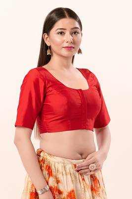 Muhenera Padded Brocade Round Neck Blouse 3