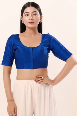 Muhenera Padded Brocade Round Neck Blouse 1