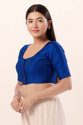 Muhenera Padded Brocade Round Neck Blouse 3