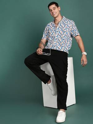 men's cuban collar floral multi relaxed fit shirt 5